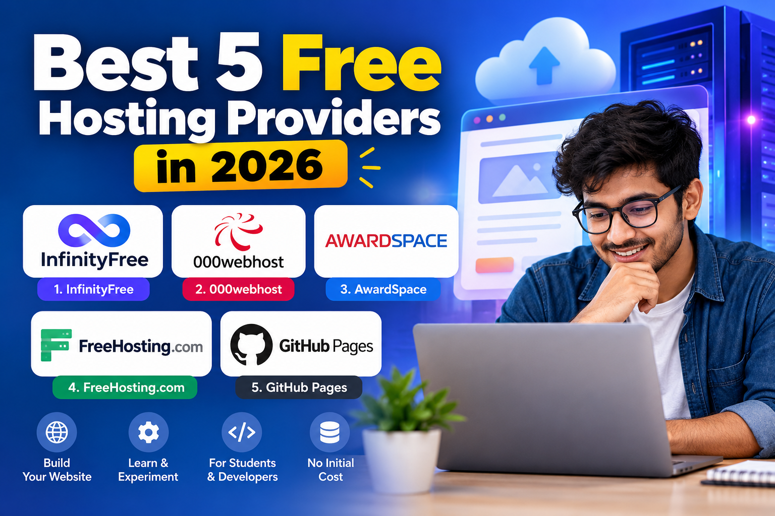 Best 5 Free Hosting Providers in 2026