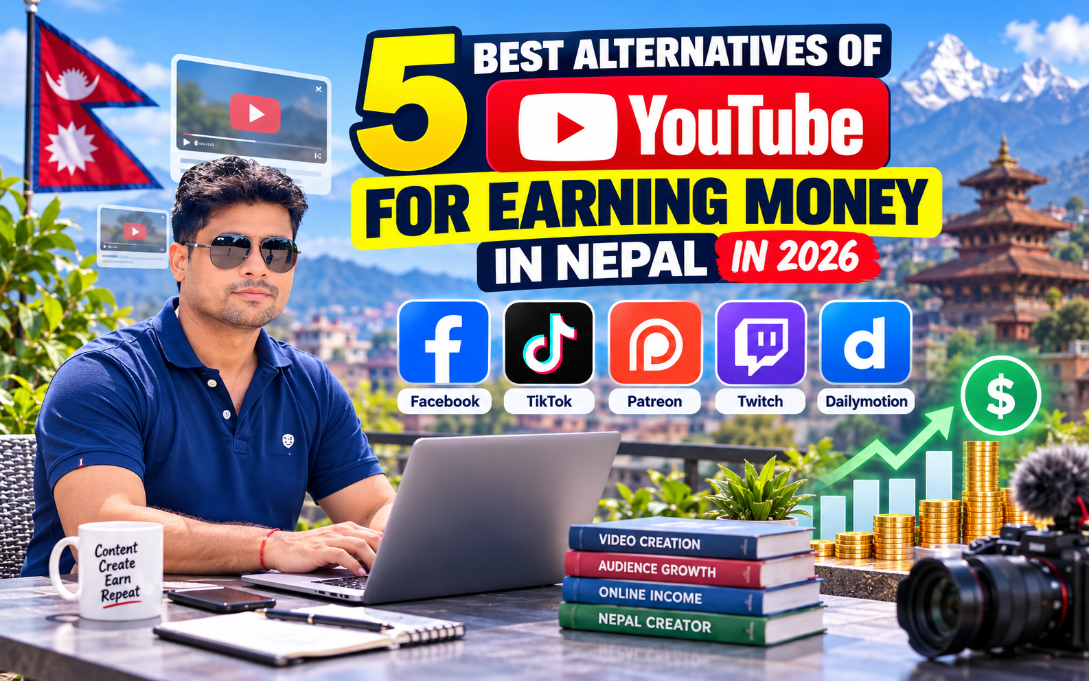 5 Best YouTube Alternatives for Earning Money in Nepal in 2026